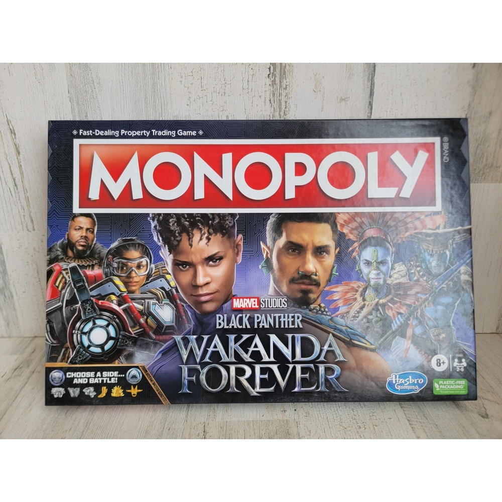Monopoly NEW Black‎ panther wakanda forever Marvel family board game hero